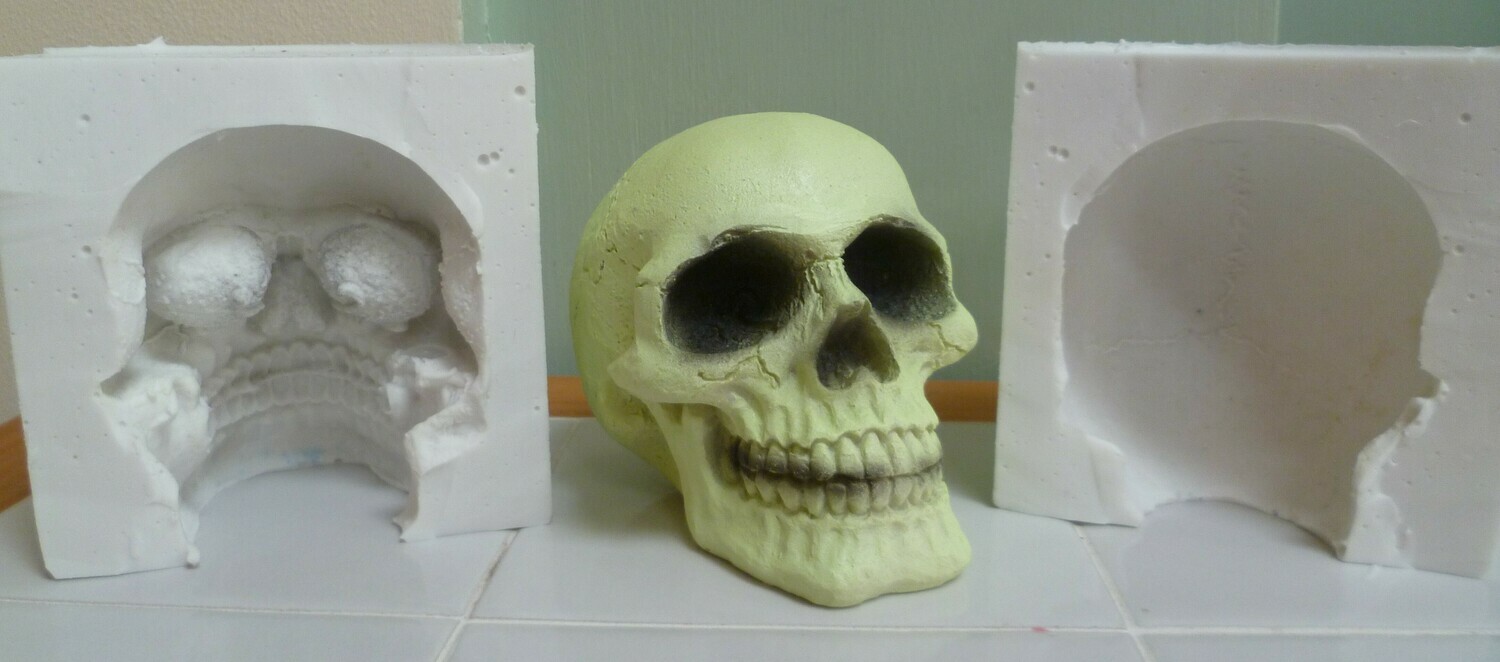 3D 9CM SKULL SILICONE MOULD