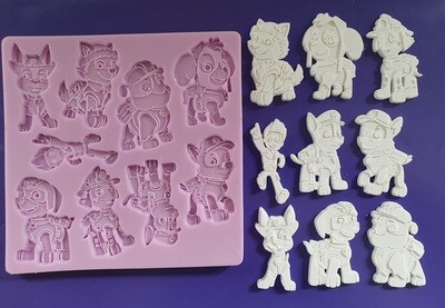 PAW PATROL FIGURES SILICONE MOULD