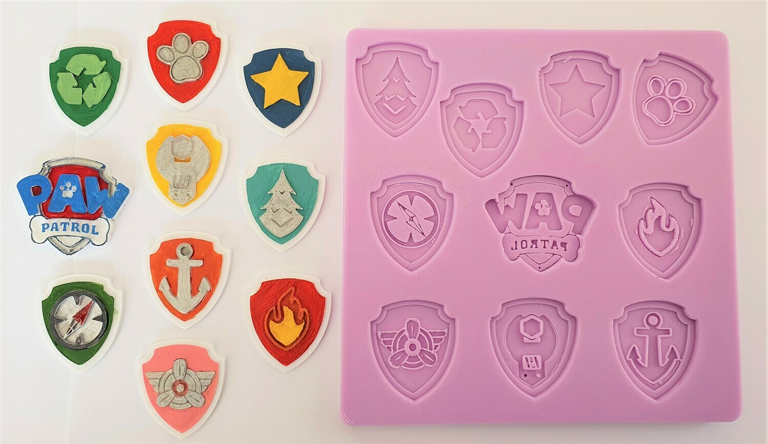 PAW PATROL SHIELDS SILICONE MOULD