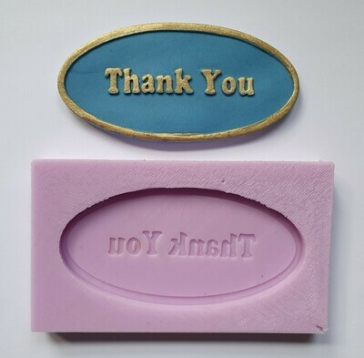 THANK YOU PLAQUE SILICONE MOULD
