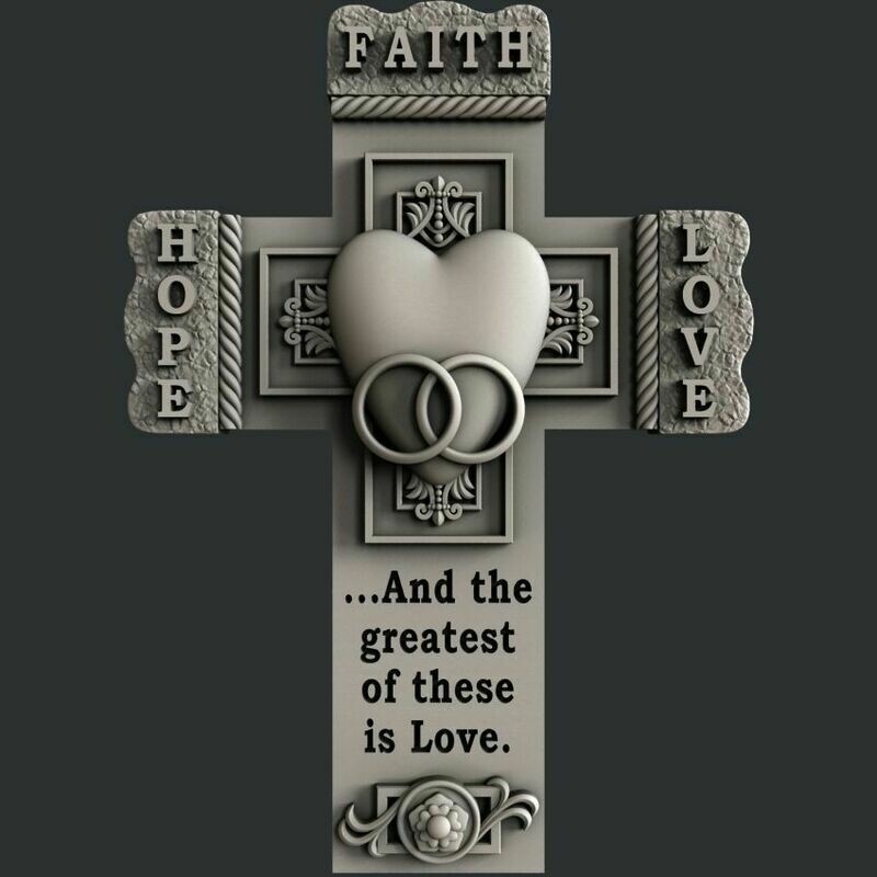 MARITAL CROSS SILICONE MOULD
