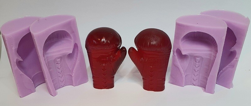 EMLEMS 3D PAIR OF BOXING GLOVES SILICONE MOULDS