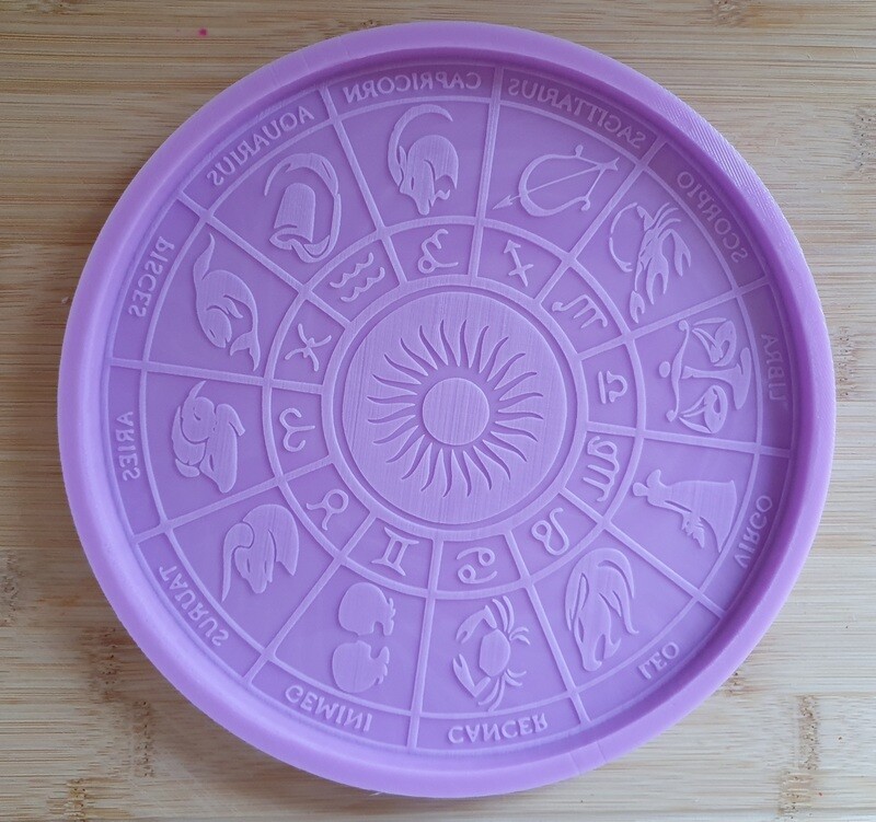 EMLEMS 20cm HOROSCOPE ZODIAC CALENDER SILICONE MOULD