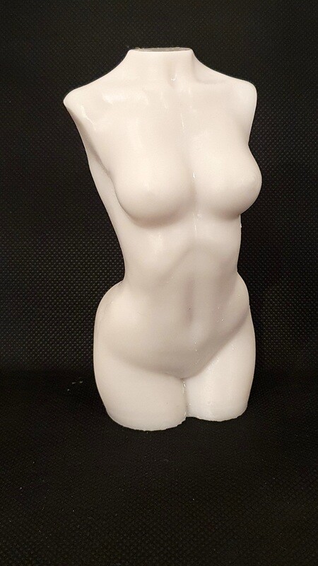 LARGE 6 INCH 3D WOMANS FEMALE TORSO SILICONE MOULD
