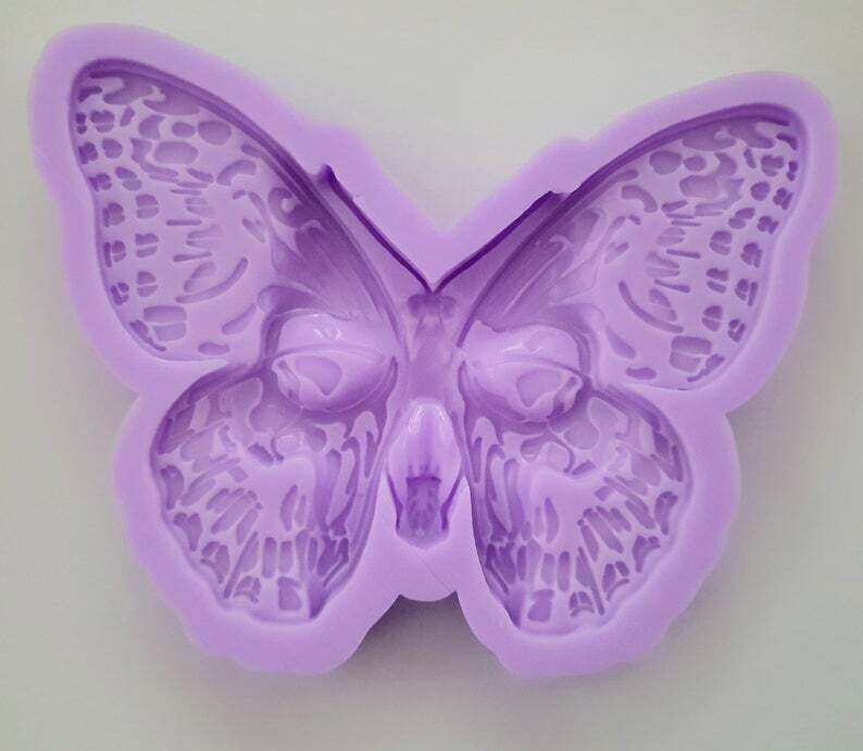 LARGE SKULL BUTTERFLY SILICONE MOULD
