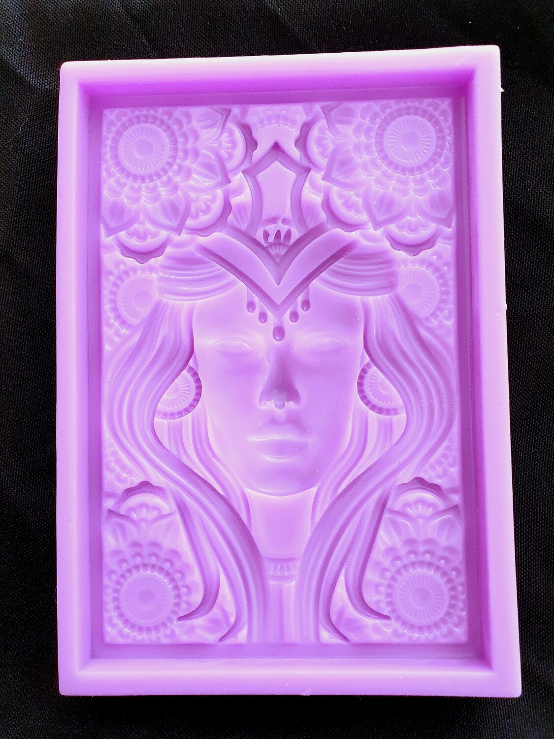 Emlems Stunning jewelled Green Lady SILICONE MOULD