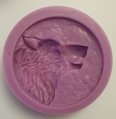 FULL MOON HOWLING WOLF SILICONE MOULD