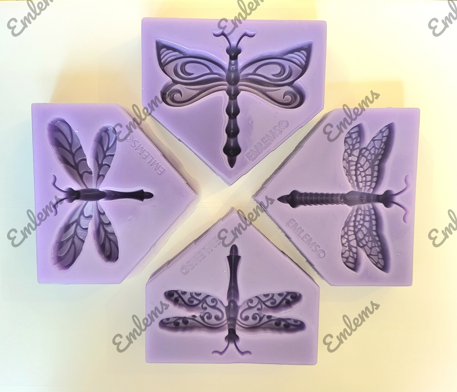 DRAGONFLIES SET OF 4 SILICONE MOULD