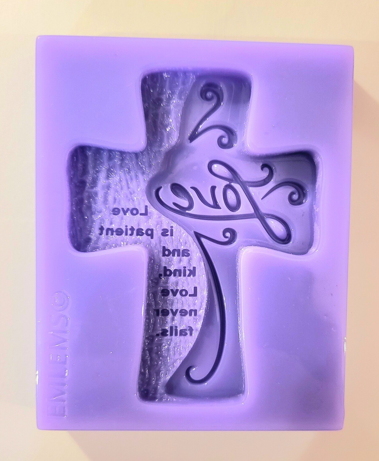 EMLEMS BEAUTIFUL LOVE CROSS SILICONE MOULD