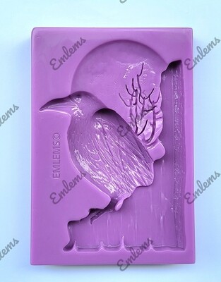 EMLEMS RAVEN MOON SILICONE MOULD