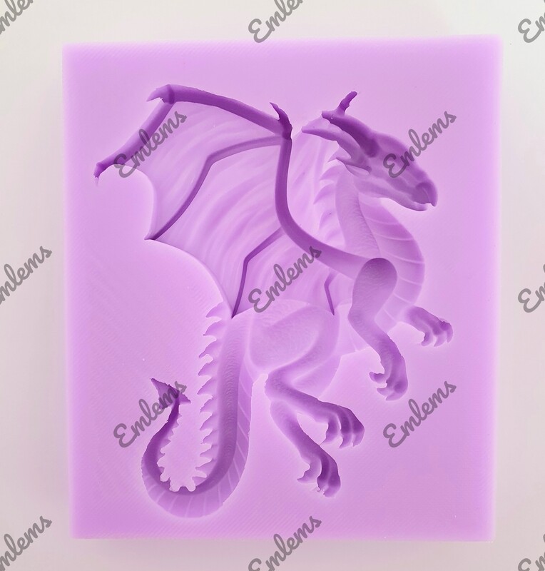 EMLEMS 10cm DRAGON SILICONE MOULD