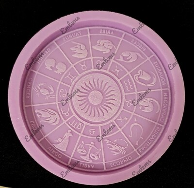EMLEMS ZODIAC HOROSCOPE COASTER SILICONE MOULD