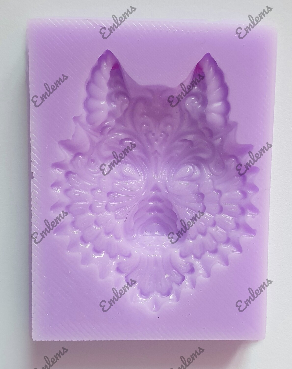 SMALL CELTIC WOLF FACE SILICONE MOULD