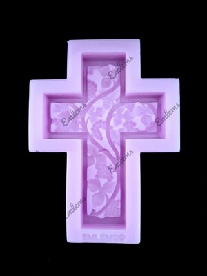 EMLEMS VINE CROSS SILICONE MOULD