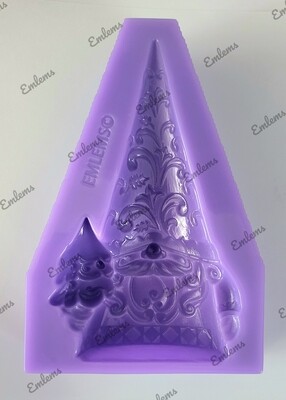 EMLEMS LARGE CHRISTMAS GNOME GONK SILICONE MOULD