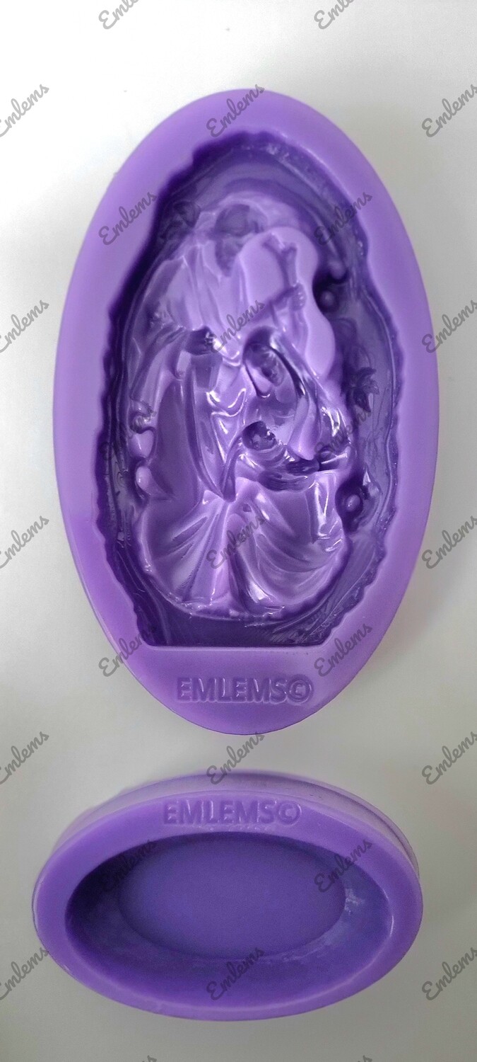EMLEMS NATIVITY STAND ALONE ORNAMENT SILICONE MOULD