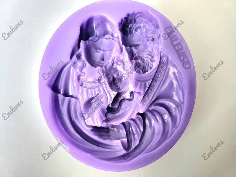 EMLEMS NATIVITY HOLY FAMILY SILICONE MOULD