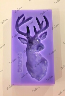 EMLEMS DEER STAG DECORATION SILICONE MOULD