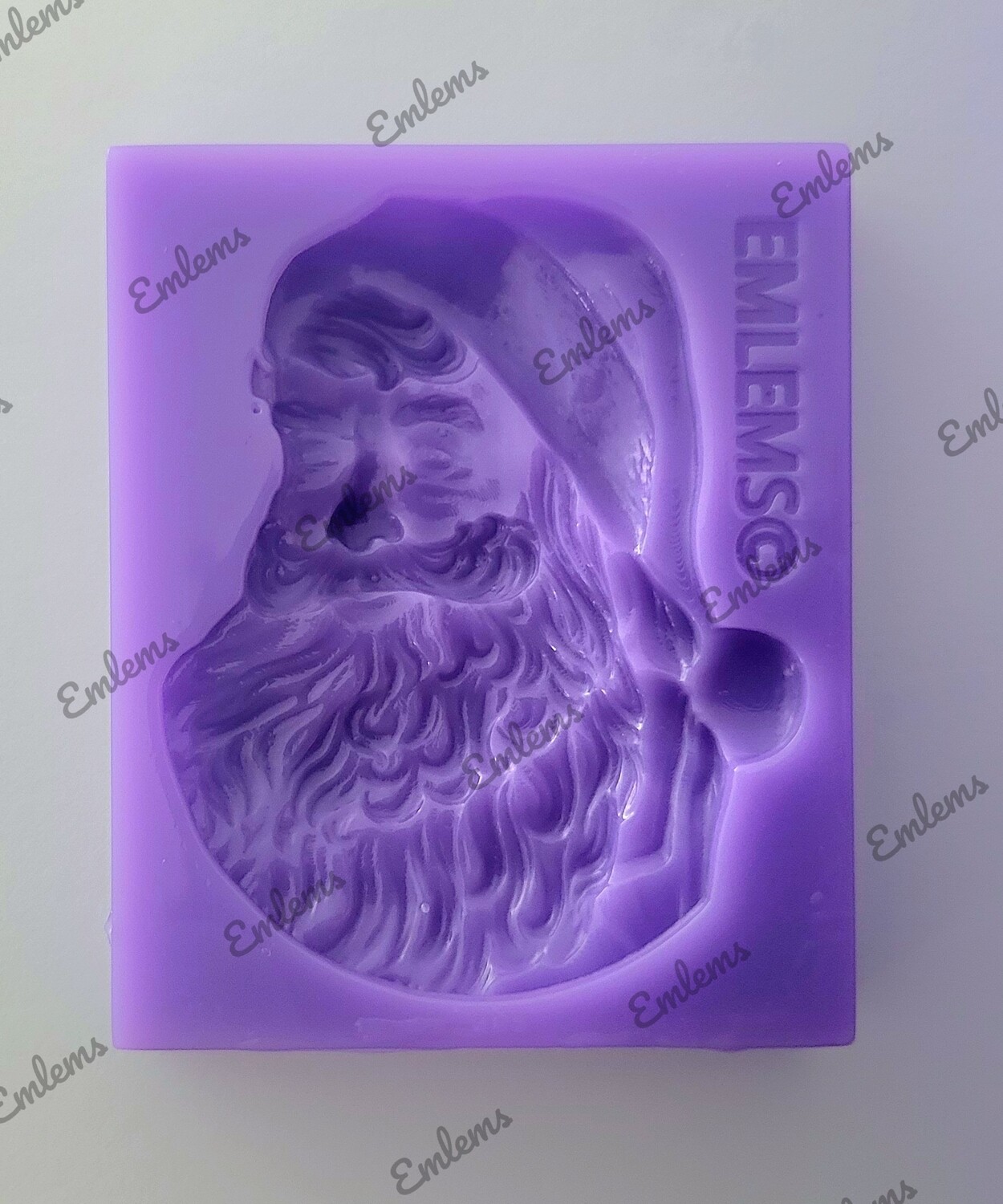 EMLEMS SMALL TRADITIONAL SANTA FACE DECORATION SILICONE MOULD
