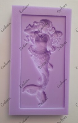 EMLEMS MERMAID PLAQUE SILICONE MOULD