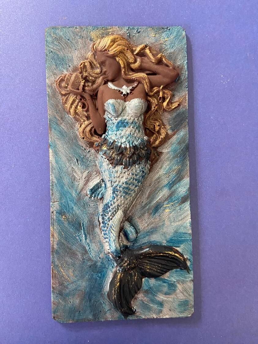 EMLEMS SMALL MERMAID PLAQUE SILICONE MOULD