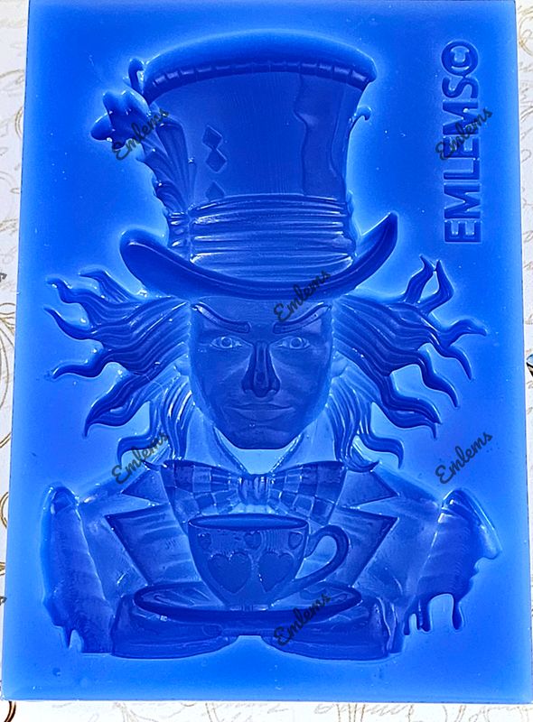 EMLEMS NEW WONDERLAND LARGE MAD HATTER SILICONE MOULD