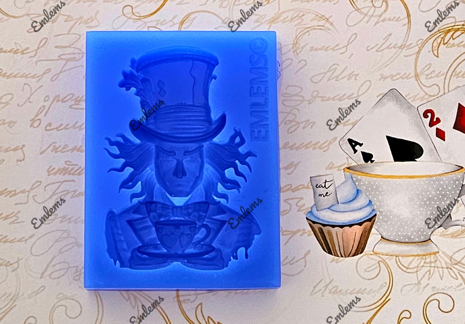 EMLEMS NEW WONDERLAND SMALL MAD HATTER SILICONE MOULD