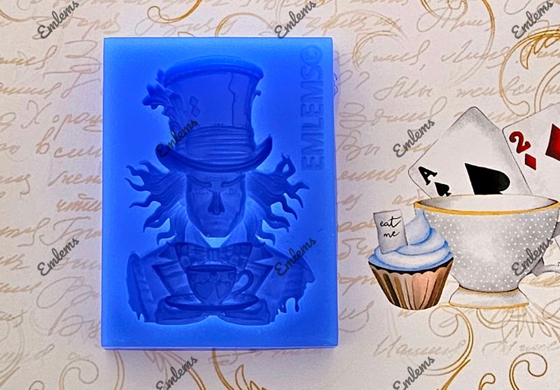 EMLEMS NEW WONDERLAND SMALL MAD HATTER SILICONE MOULD