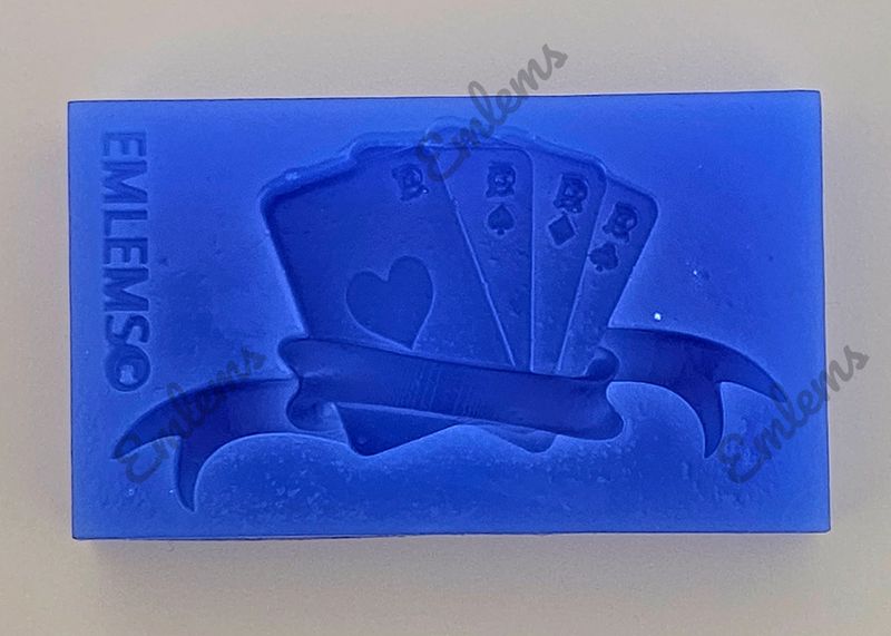 EMLEMS NEW WONDERLAND SMALL PLAYING CARDS SILICONE MOULD