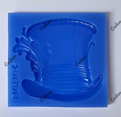 EMLEMS NEW WONDERLAND LARGE MAD HATTER HAT SILICONE MOULD