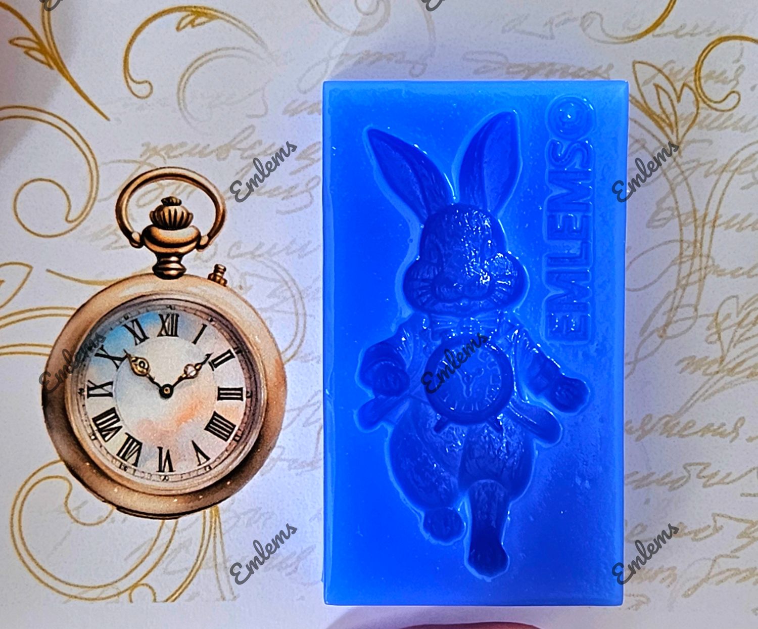 EMLEMS NEW WONDERLAND RANGE SMALL WHITE RABBIT SILICONE MOULD
