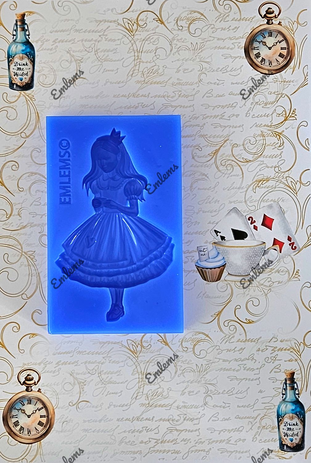 EMLEMS NEW WONDERLAND RANGE LARGE ALICE SILICONE MOULD