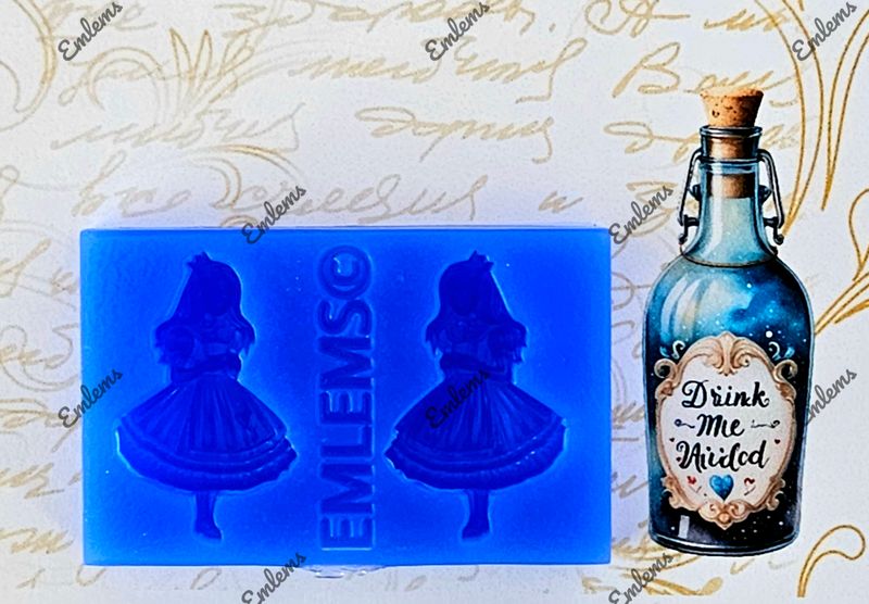 EMLEMS NEW WONDERLAND RANGE MINIATURE ALICE DUO SILICONE MOULD