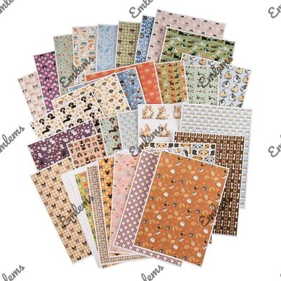 Emlems 50 x A4 Pet Backing Craft Papers 160gsm