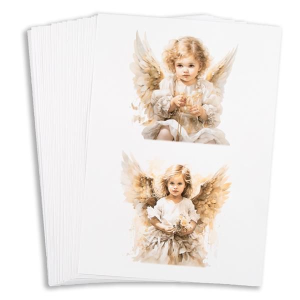 Emlems 30 x A4 Angel Craft Papers 160gsm