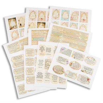 Emlems 45 x A4 Sentiments Craft Papers 160gsm