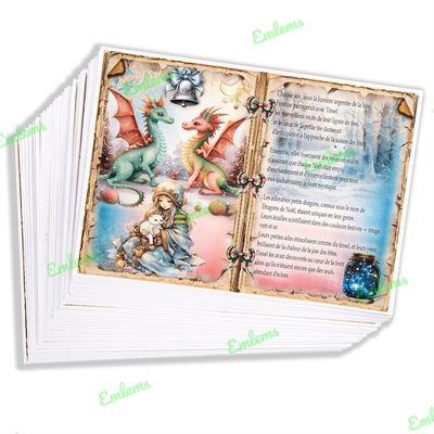 Emlems 30 x A4 Fairytale Storybook Craft Papers 160gsm