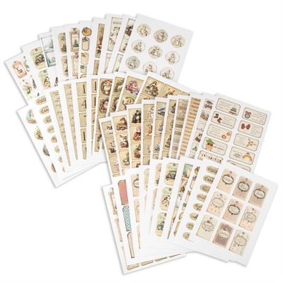 Emlems 40 x A4 Christmas Tags and Labels Craft Papers 160gsm