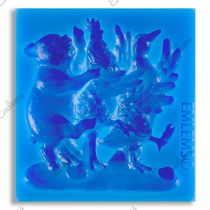 EMLEMS FUNNY FARM ANIMALS SILICONE MOULD