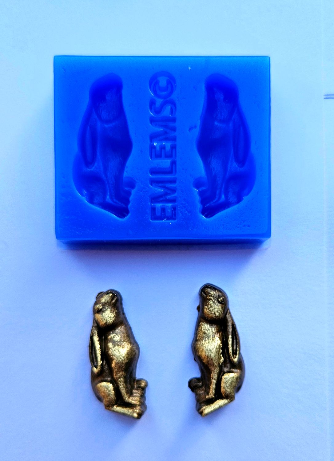 EMLEMS MINI HARES SILICONE MOULD PERFECT FOR RESIN