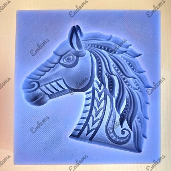 EMLEMS NATIVE AMERICAN INDIAN HORSE HEAD SILICONE MOULD