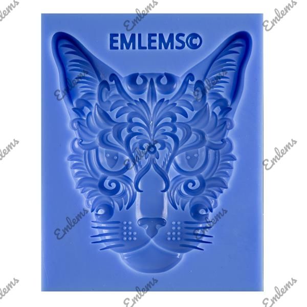 EMLEMS ORNATE CAT FACE SILICONE MOULD