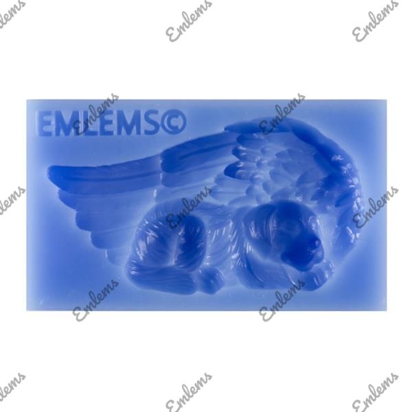 EMLEMS SMALL DOG IN WINGS SILICONE MOULD