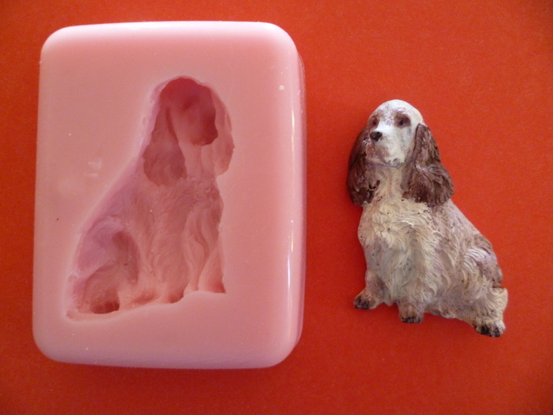 EMLEMS 2D SPANIEL SILICONE MOULD