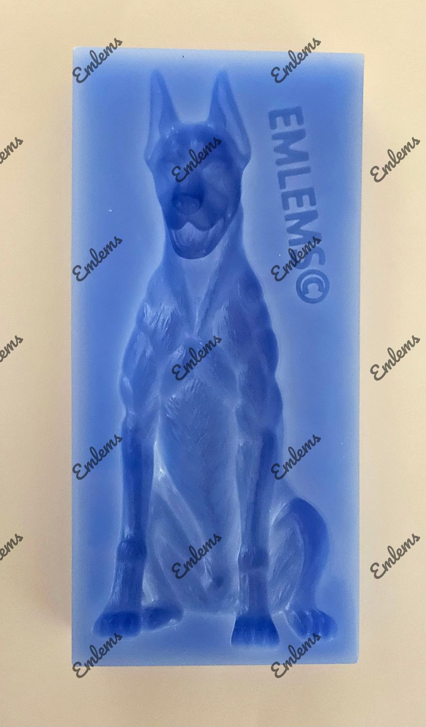 EMLEMS LARGE DOBERMAN DOG SILICONE MOULD