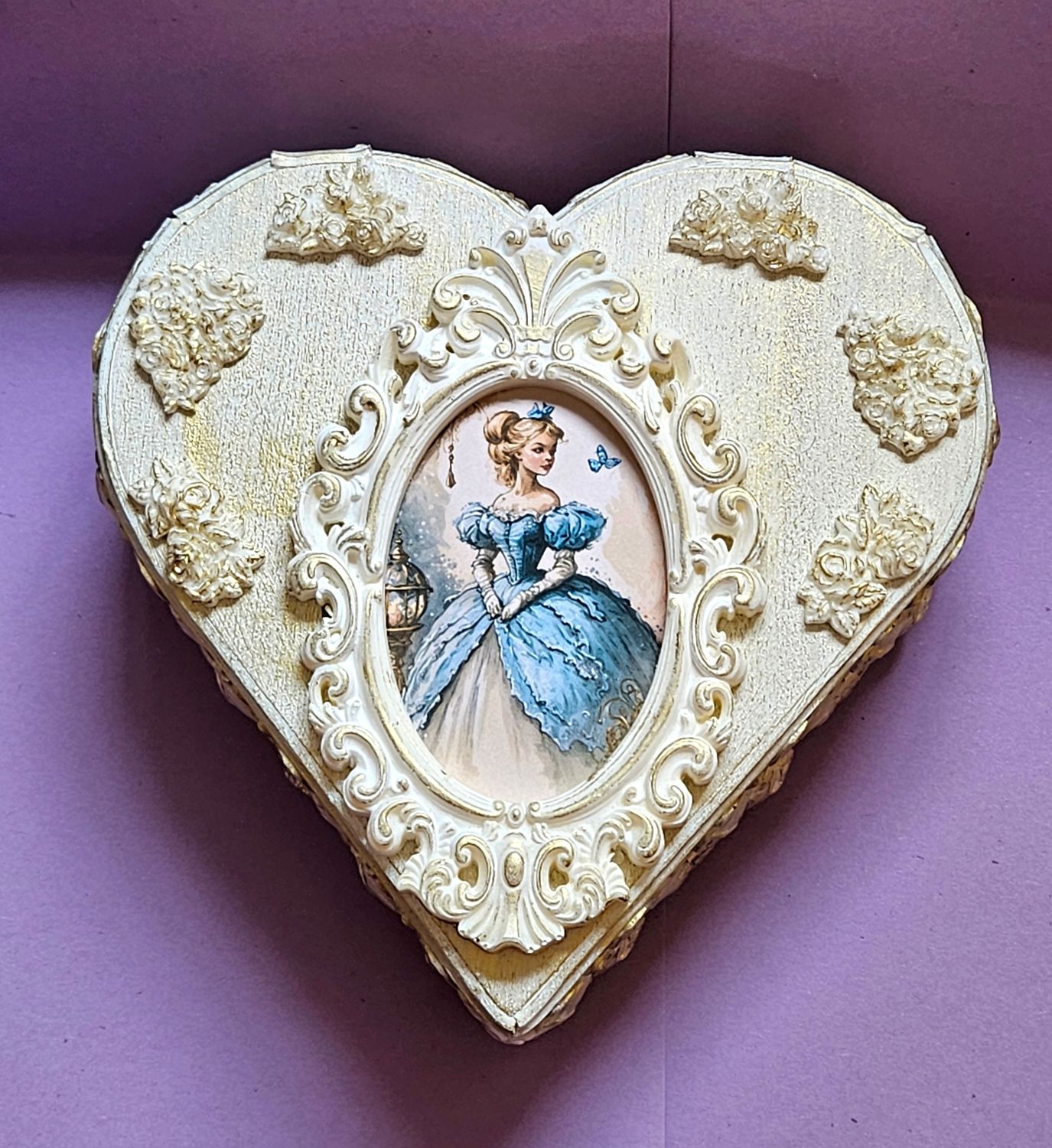 Emlems Handmade Princess Wooden Keepsake Box