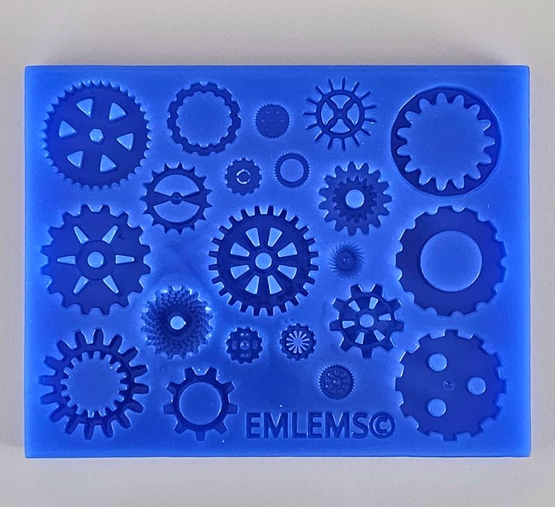 EMLEMS STEAMPUNK COGS 001 SILICONE MOULD