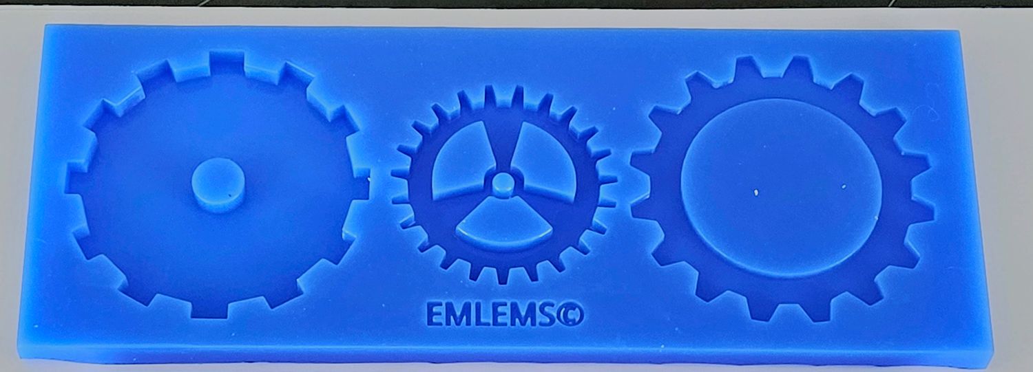 EMLEMS STEAMPUNK LARGE COGS 001 SILICONE MOULD