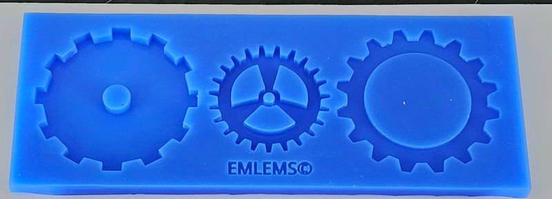 EMLEMS STEAMPUNK LARGE COGS 001 SILICONE MOULD