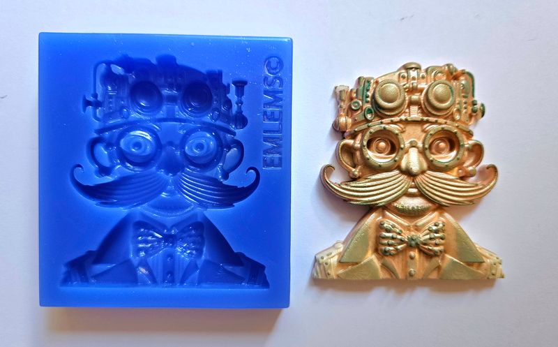 EMLEMS STEAMPUNK SMALL GENTLEMAN SILICONE MOULD